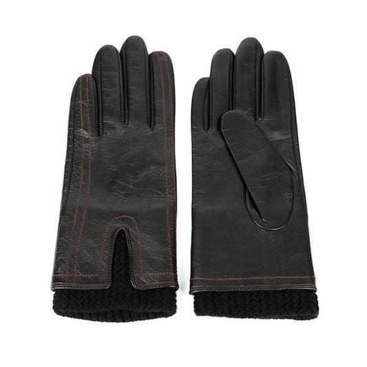 Women leather gloves black or colorful color AW2025-23