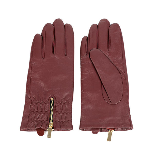 Fashion & warm women leather gloves sustainable material AW2025-19