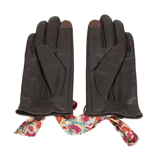 Black or colorful color women leather gloves AW2025-12