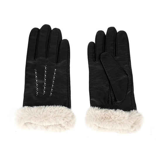 Sustainable material women leather gloves AW2025-3