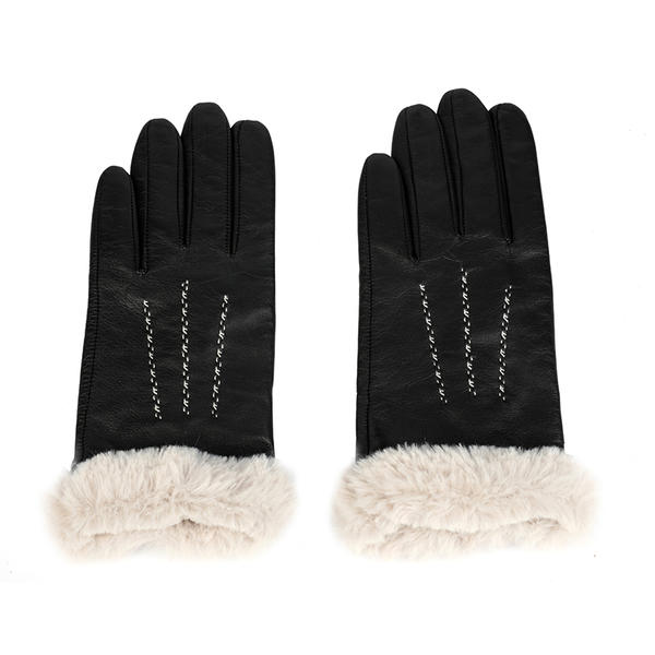 Sustainable material women leather gloves AW2025-3