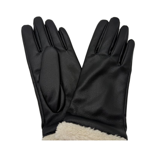 Women's Winter Minimalist Solid Color Leather Gloves 25AW-001
