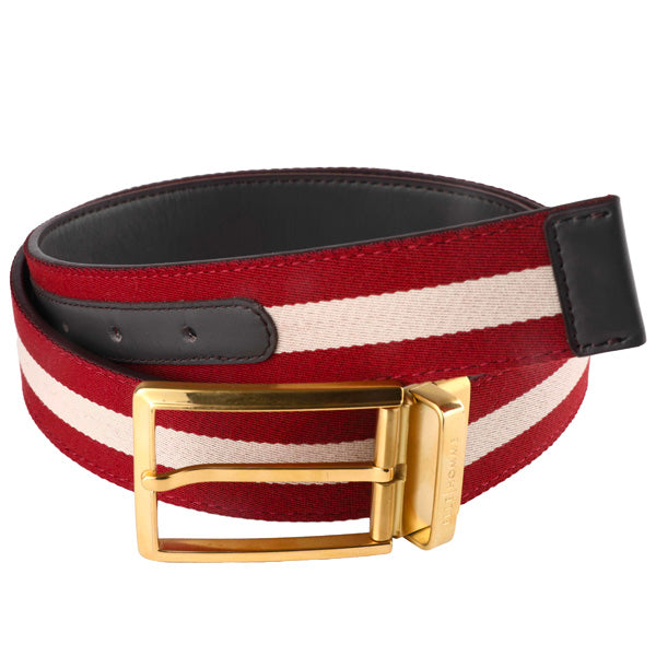Trendy Red Polyester & PU Belt Zinc Alloy Buckle PC-002