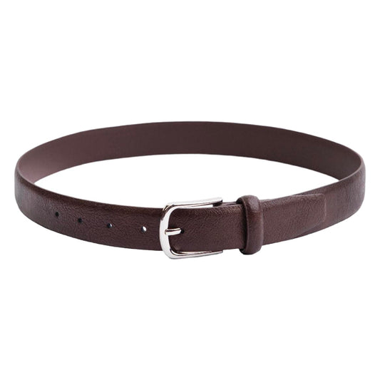 Daily Commuting Men's Coffee PU Belt with Zinc-alloy Buckle DH2503-01