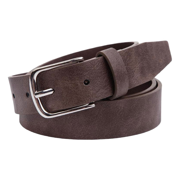Casual Style Coffee PU Leather Belt DH2503-09