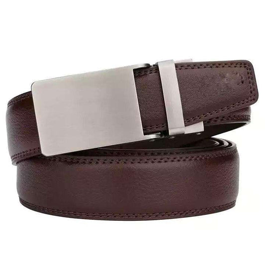 Kulanyane Men's Automatic Buckle Genuine Leather Belt