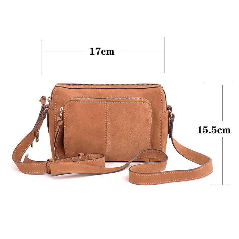 Suede leather camera bag AWB11