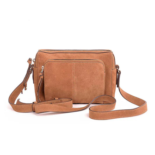 Suede leather camera bag AWB11