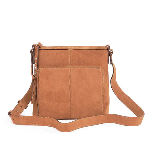 Cow split suede leather shoulder bag AWB12
