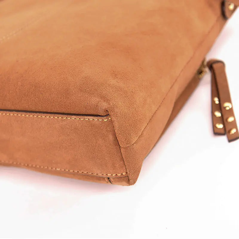 Cow split suede leather shoulder bag AWB12