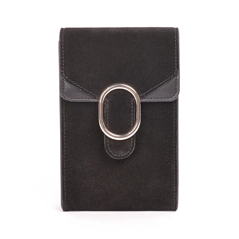 Suede leather small phone bag AWB13